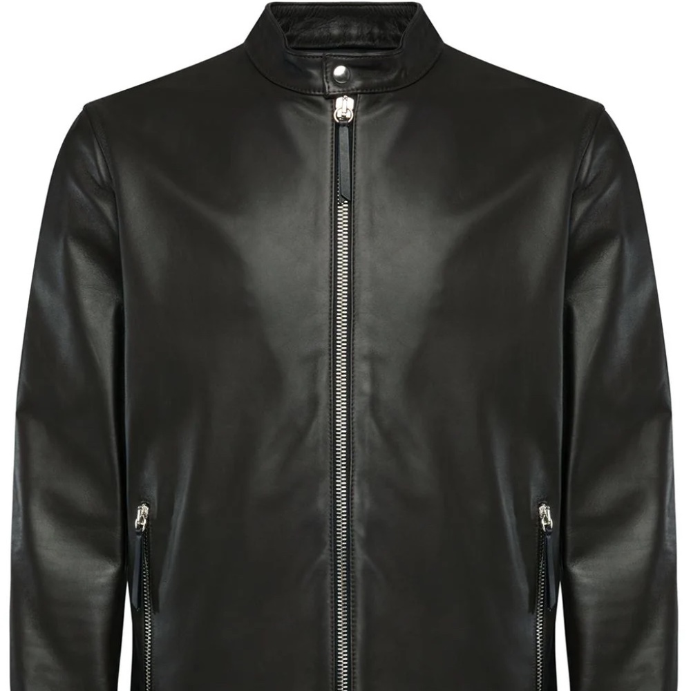 Giuseppe Zanotti - Men's leather zip-up jacket